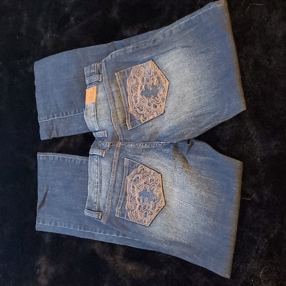 Embroidered Mickey Mouse Disney denim jeans